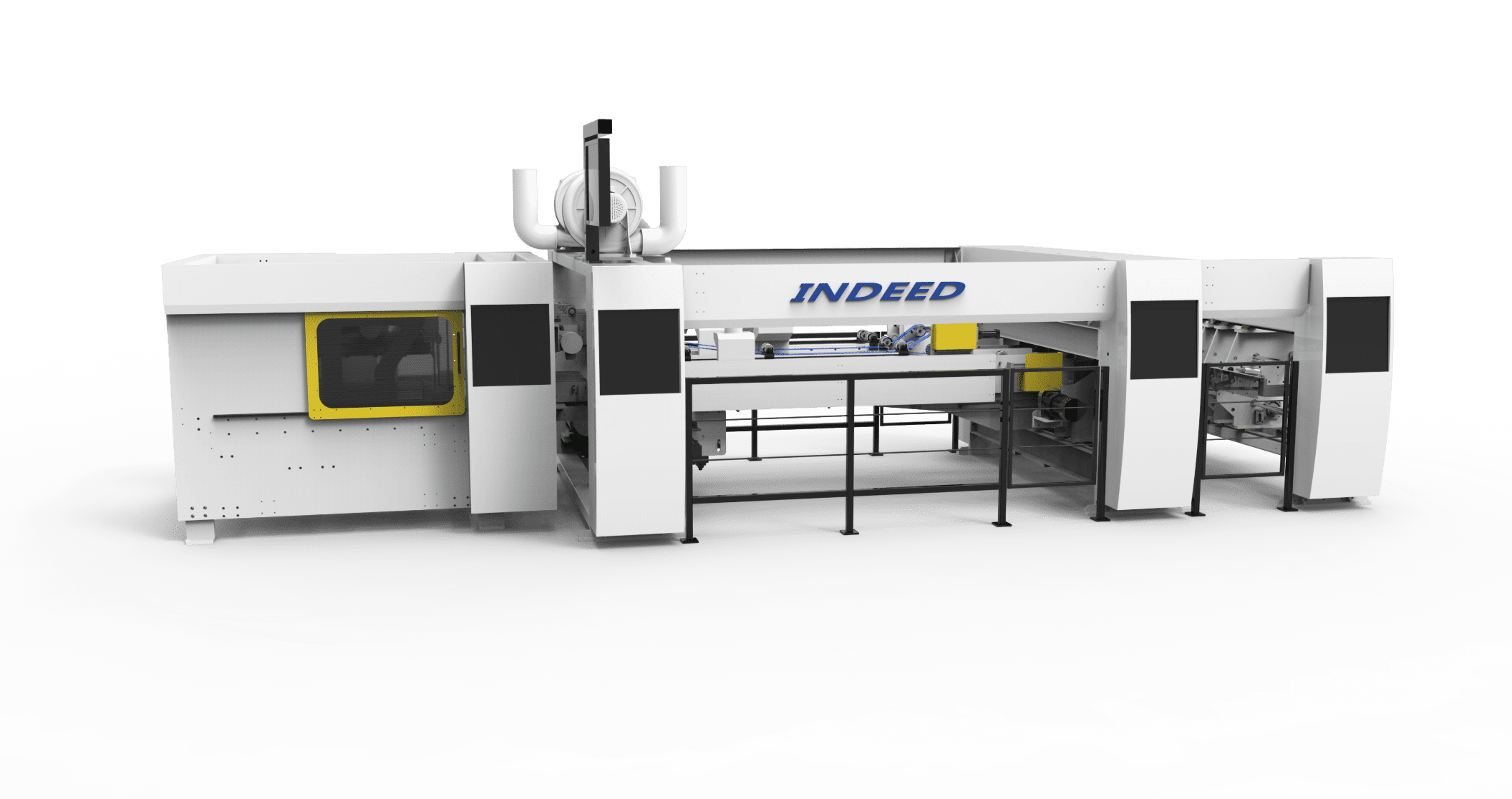  folder gluer machine downward miniline four folding arm type ff kunshan indeed