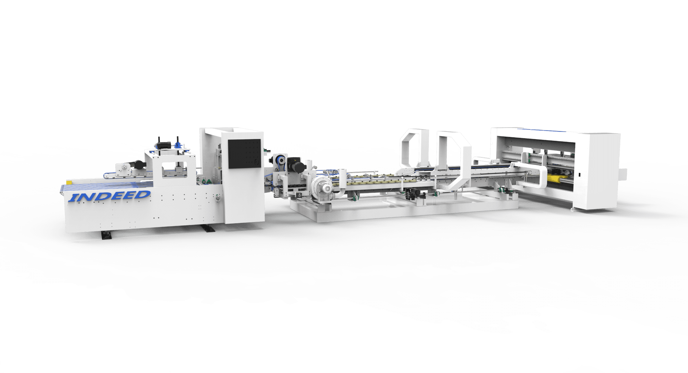 folder gluer machine standard upward offline type b kunshan indeed