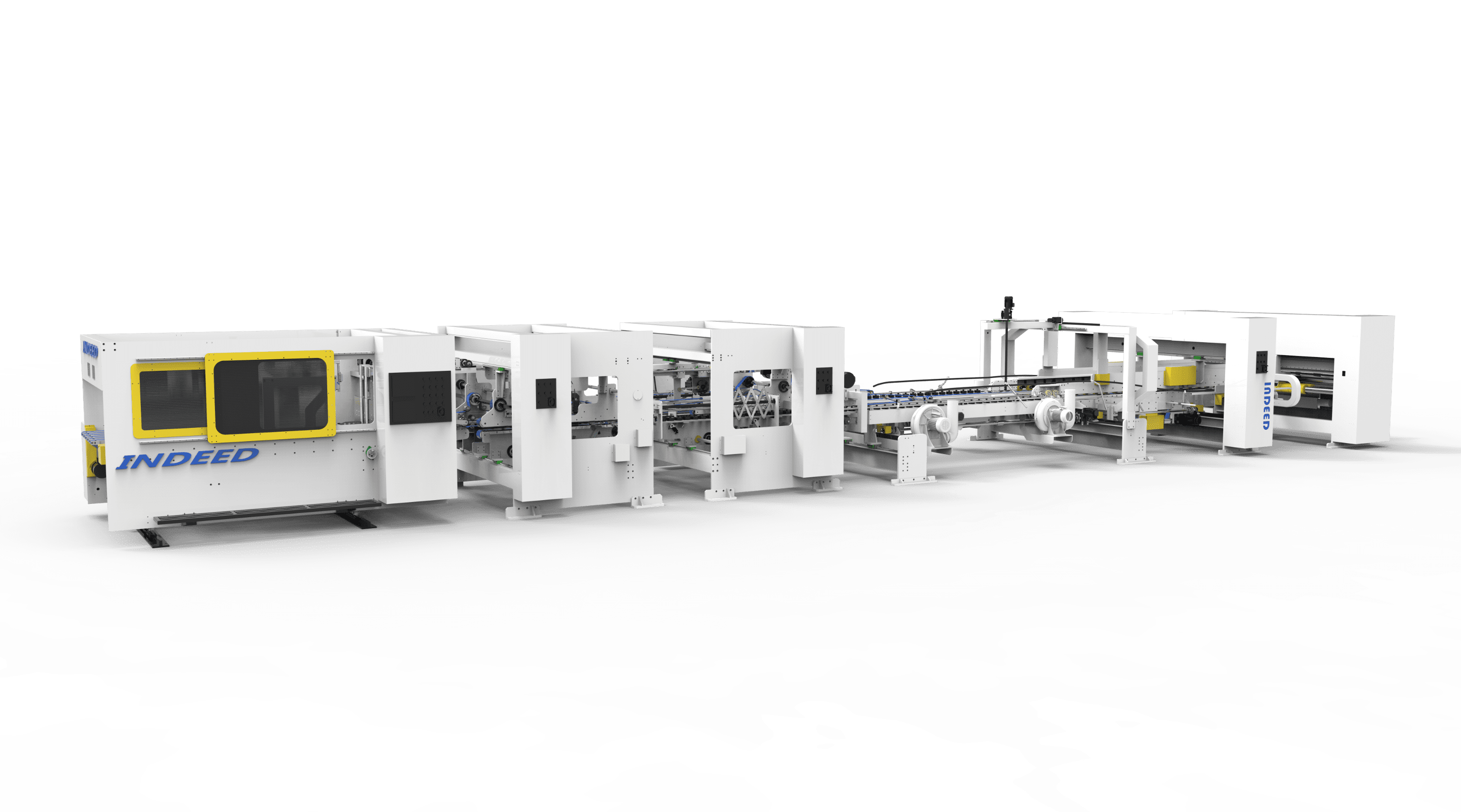 folder gluer stitching machine upward offline type ad kunshan indeed