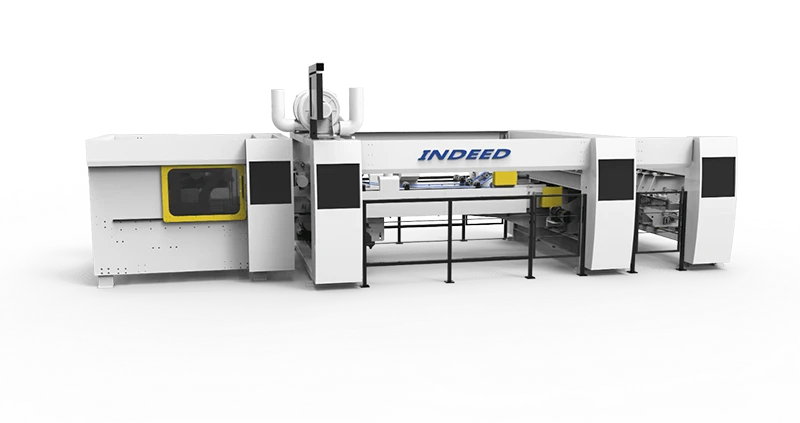  folder gluer machine downward miniline four folding arm type ff kunshan indeed